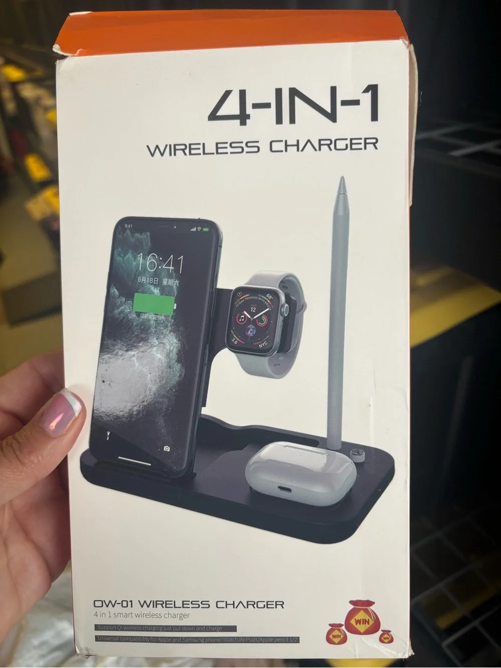 4 in-1 Wireless Charging Station - White